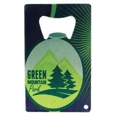 2" x 3 1/4" Sublimatable Stainless Steel Bottle Opener with Punch Hole