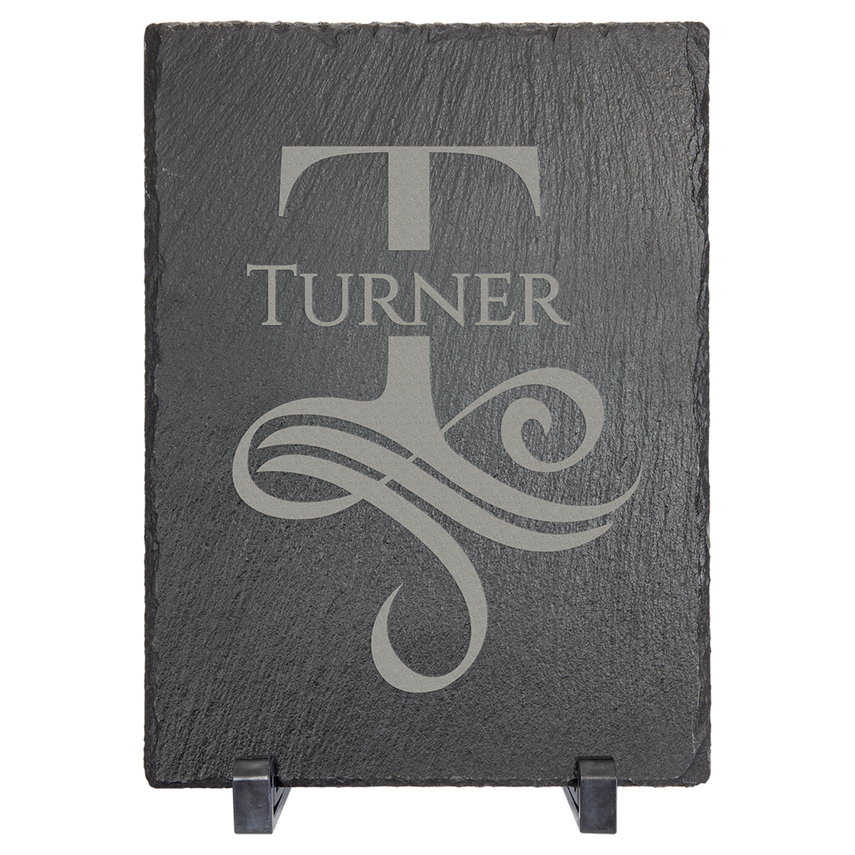 7" x 5" Rectangle Slate Decor with Plastic Feet