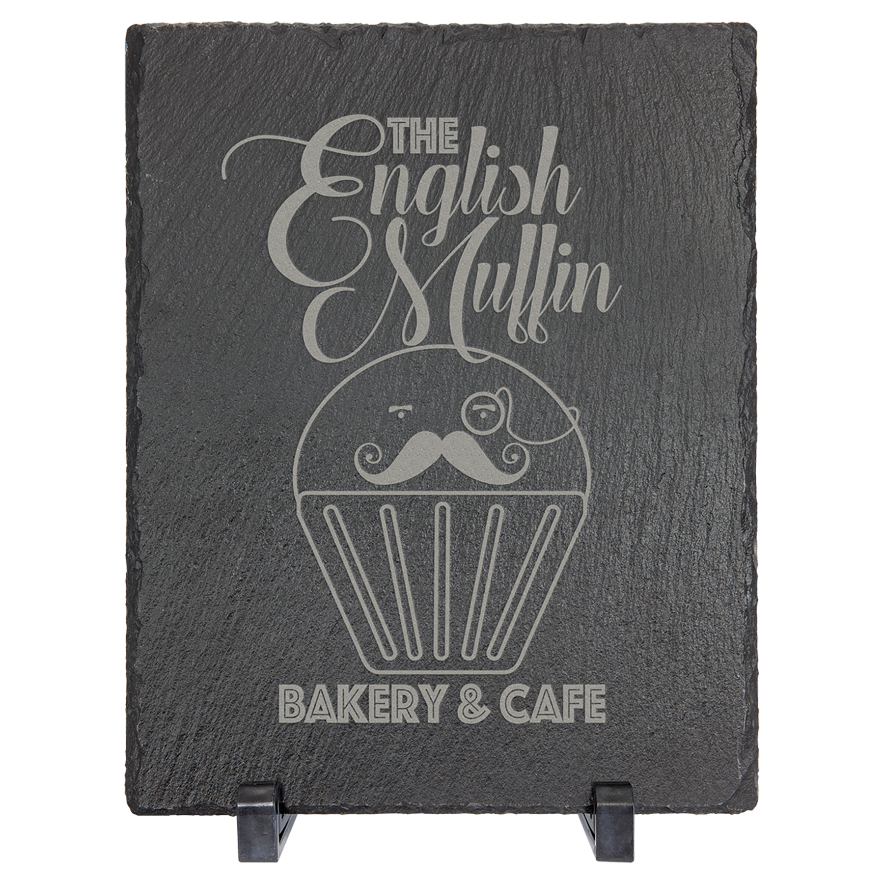 9" x 7" Rectangle Slate Decor with Plastic Feet