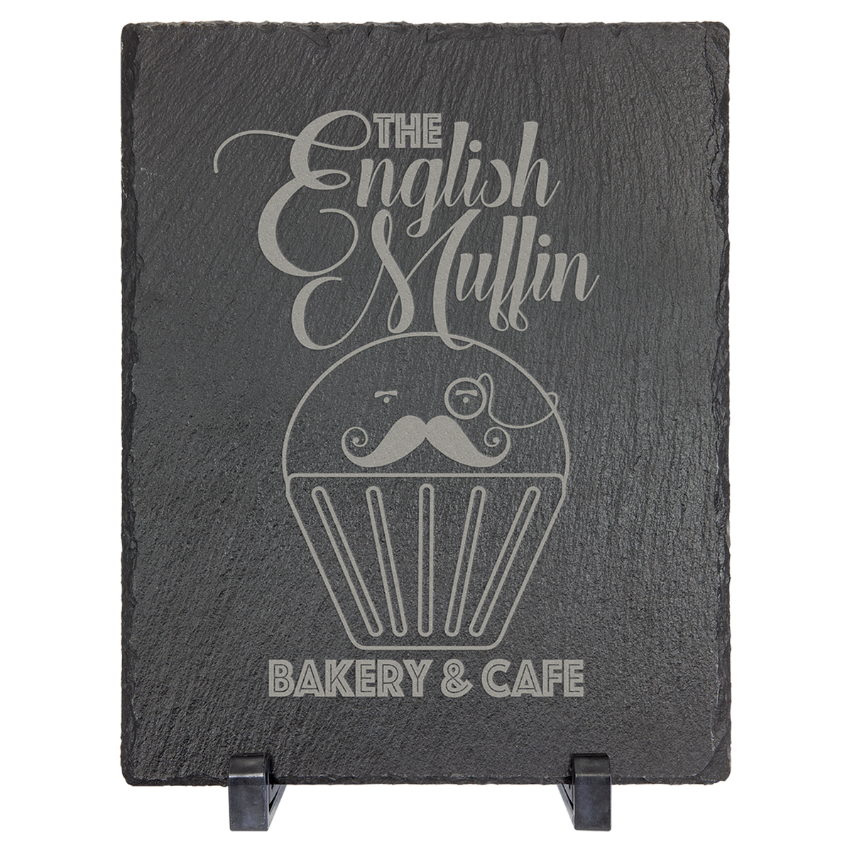 9" x 7" Rectangle Slate Decor with Plastic Feet