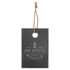 9" x 6" Rectangle Slate Cutting Board with Hanger String