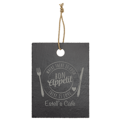 11 1/2" x 8 3/4" Rectangle Slate Cutting Board with Hanger String