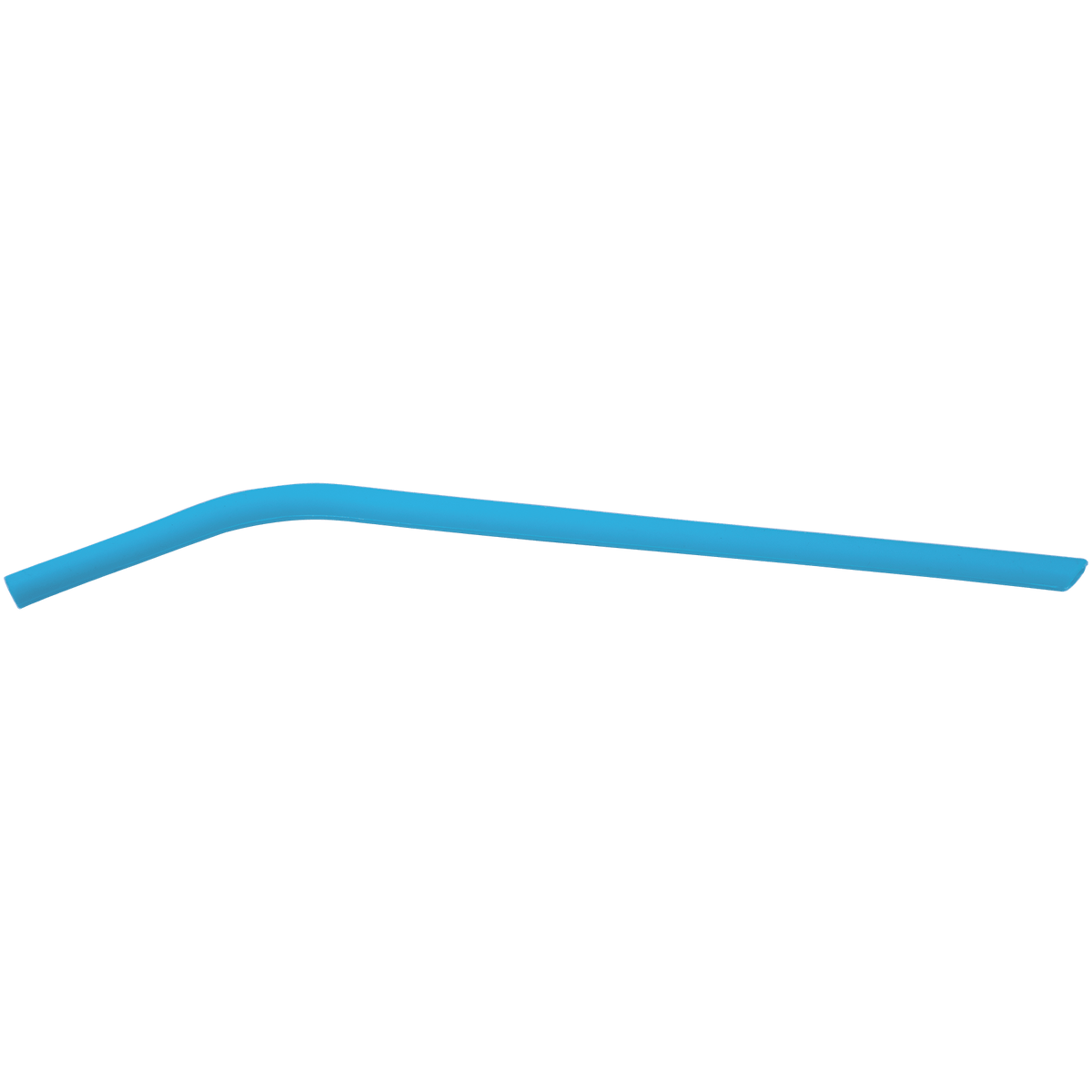 Blue 10" Small Silicone Straw