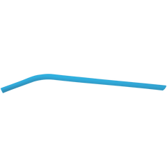 Blue 10" Small Silicone Straw