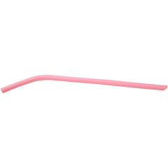 Pink 10" Small Silicone Straw