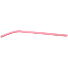 Pink 10" Small Silicone Straw