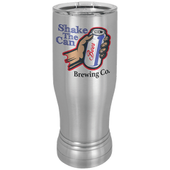 Stainless Steel Sublimatable 14 oz. Polar Camel Pilsner with Clear Lid