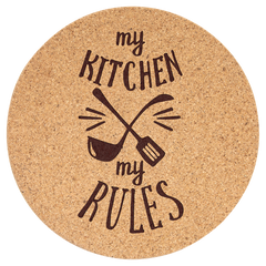 7 1/2" Round Cork Trivet