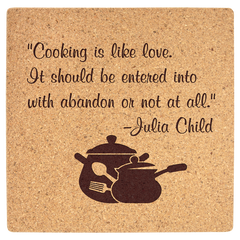 7 3/4" x 7 3/4" Square Cork Trivet