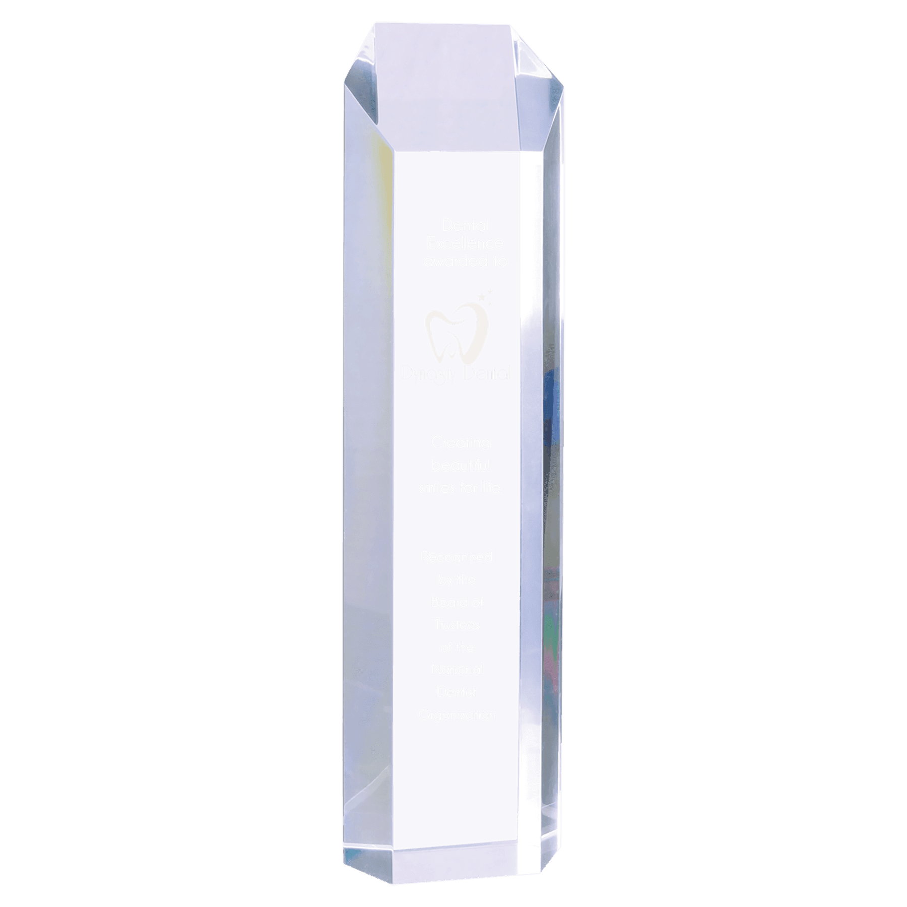 Clear 3" x 12" Tower Acrylic