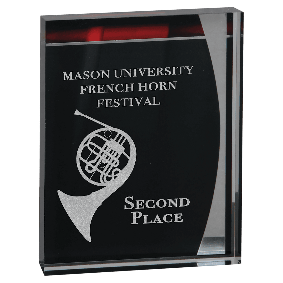 5 1/4" x 6 1/2" Lustre Acrylic Standup Plaque