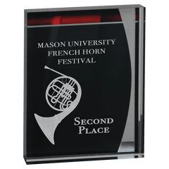 5 1/4" x 6 1/2" Lustre Acrylic Standup Plaque