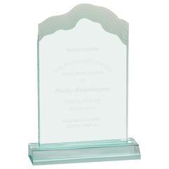 Jade 4" x 6" Cap Edge Acrylic with 5" Base