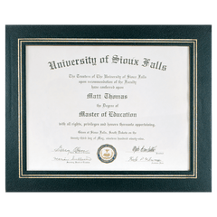 Black 13 1/4" x 10 3/4" Certificate Holder