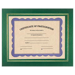 Green 13 1/4" x 10 3/4" Certificate Holder